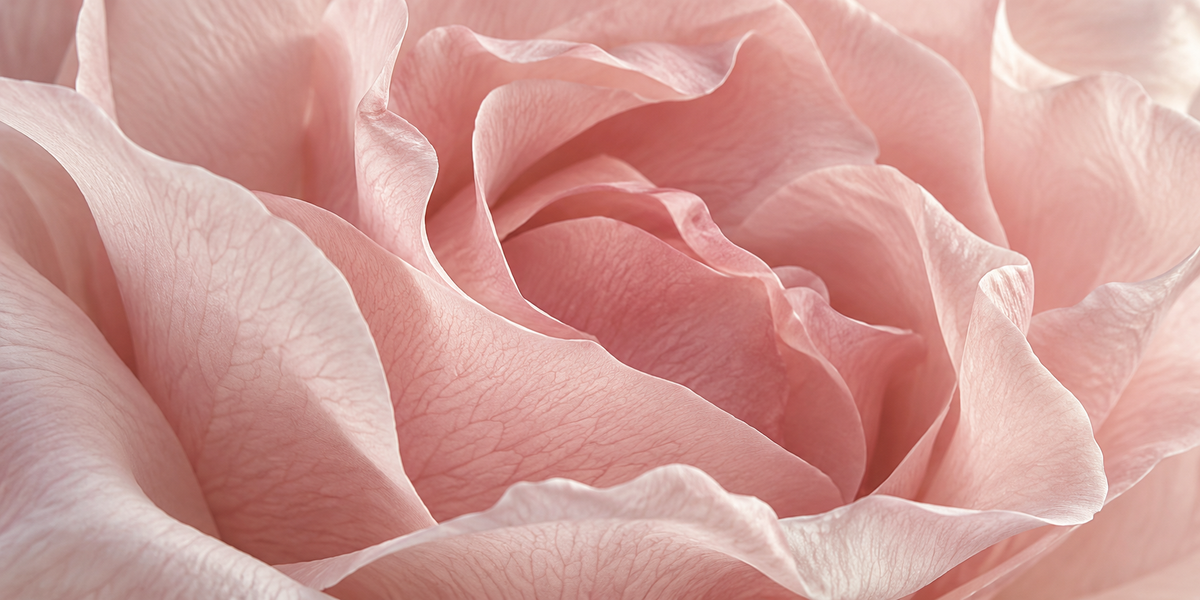 FLORAVELIA soft pink rose petal detail