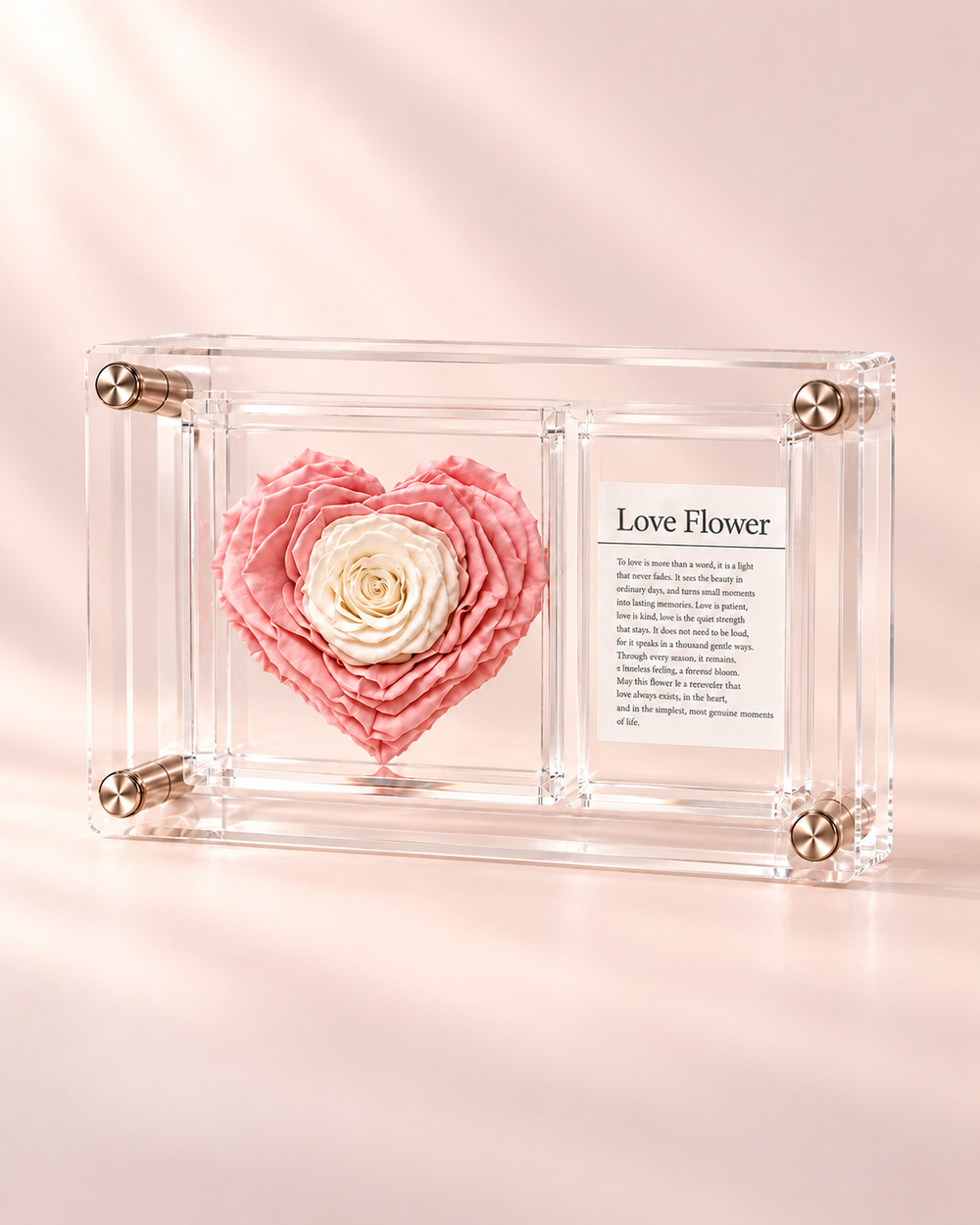 FLORAVELIA frames collection on a soft warm ivory and blush studio background