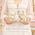 FLORAVELIA Ivory Vow handheld scale view