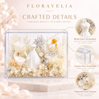 FLORAVELIA Ivory Vow craftsmanship and preserved floral details