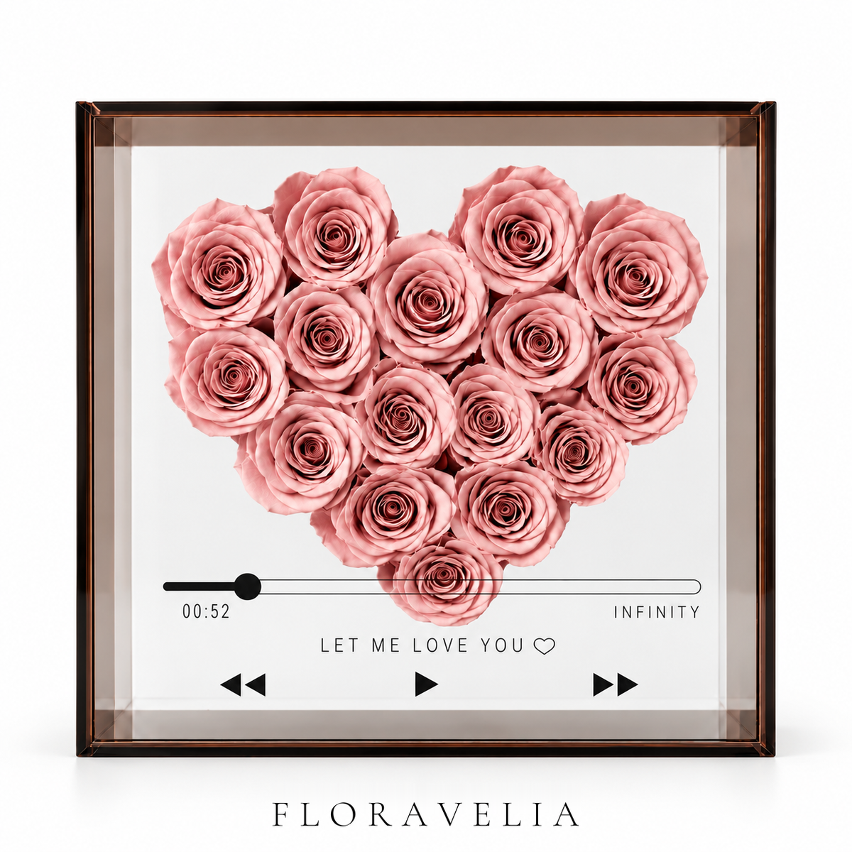 FLORAVELIA Love Note Rose Frame — Framed - Dusty Rose — brand hero