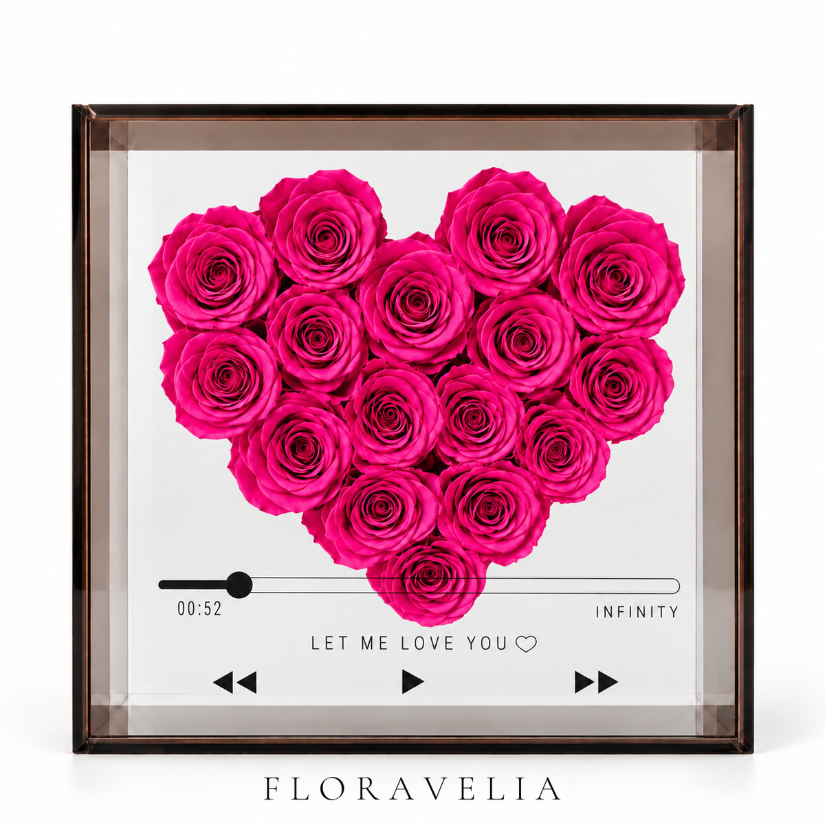 FLORAVELIA Love Note Rose Frame — Framed - Fuchsia — brand hero