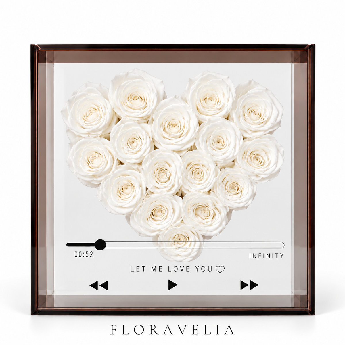 FLORAVELIA Love Note Rose Frame — Framed - Ivory — brand hero