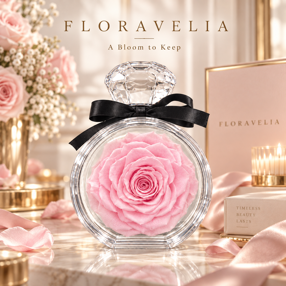 FLORAVELIA Blush Crystal Rose brand closing