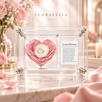 FLORAVELIA Blush Ivory heart keepsake frame brand finale
