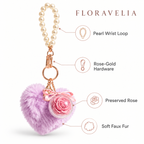 FLORAVELIA Heart Floral Bag Charm — Lavender — key benefits